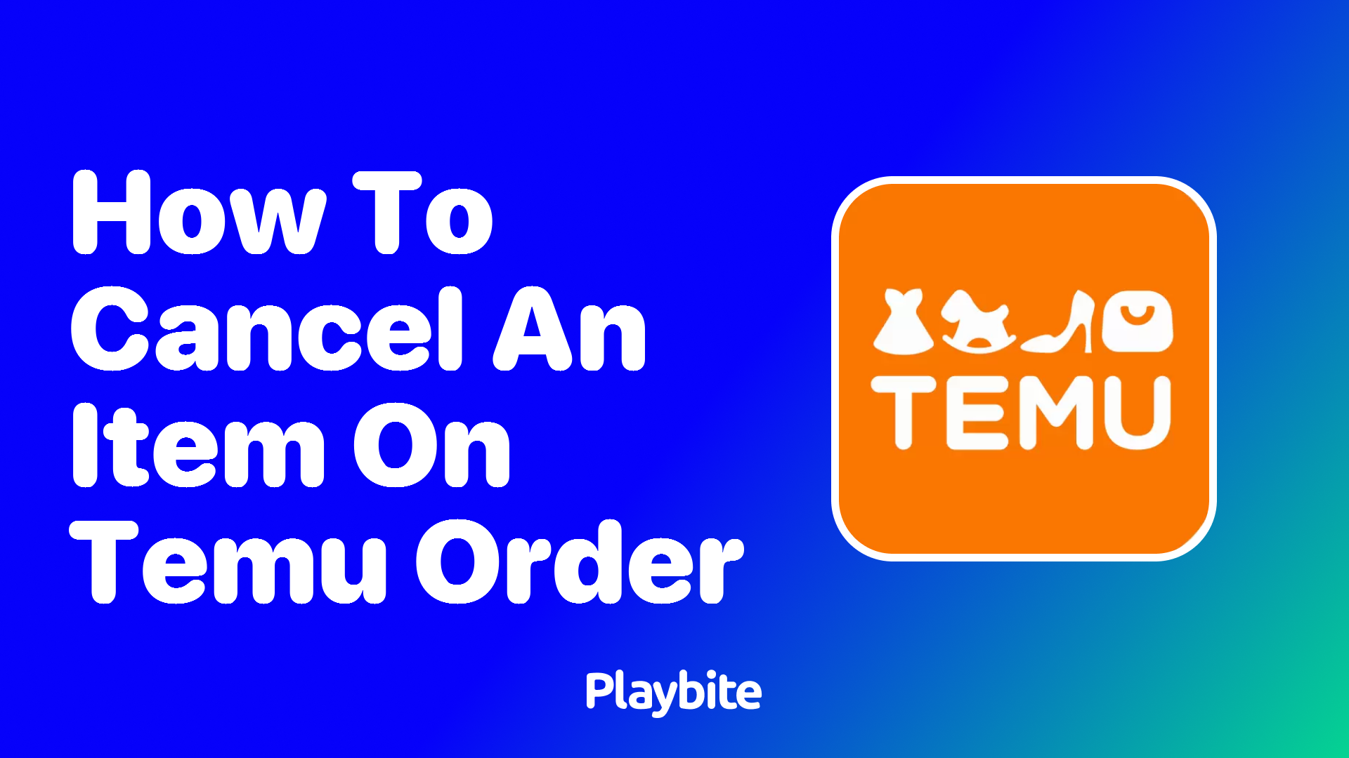 How to Cancel an Item on Your Temu Order