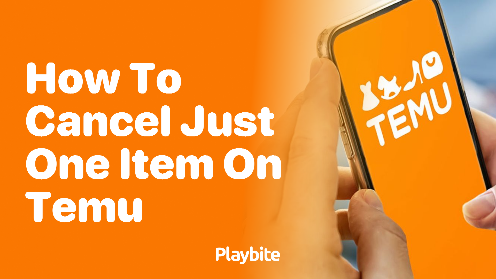 How to Cancel Just One Item on Temu?