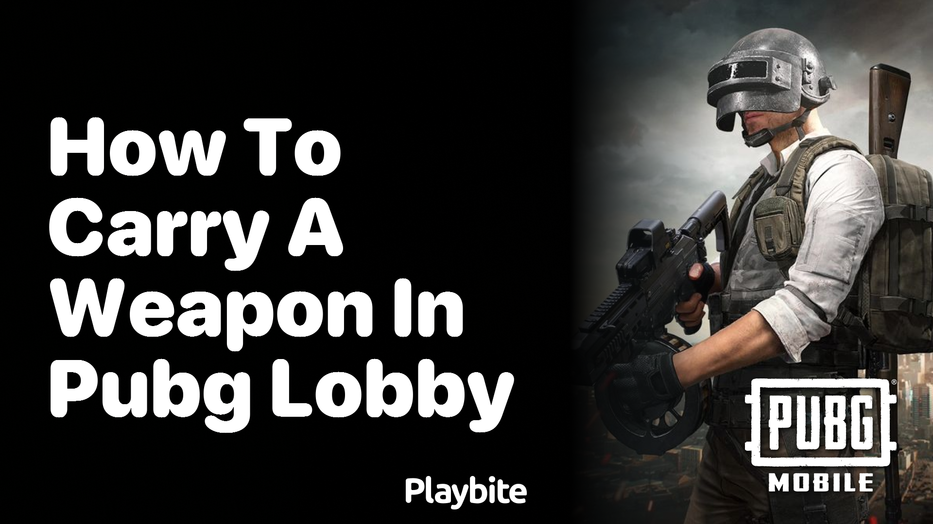 How to Carry a Weapon in PUBG Lobby?