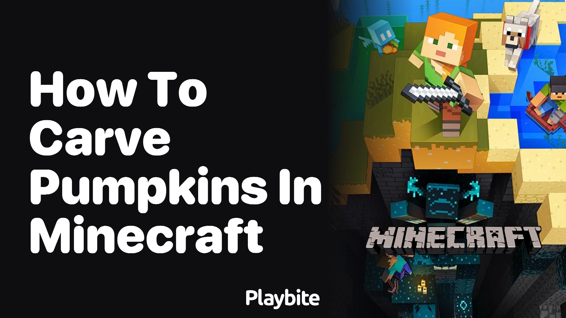 How to Carve Pumpkins in Minecraft - Playbite