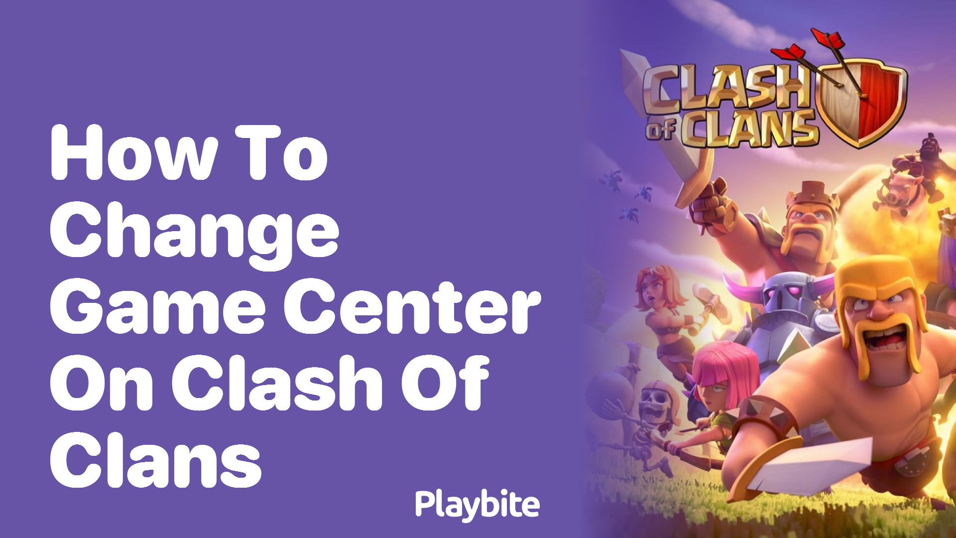 How to Change Your Game Center for Clash of Clans