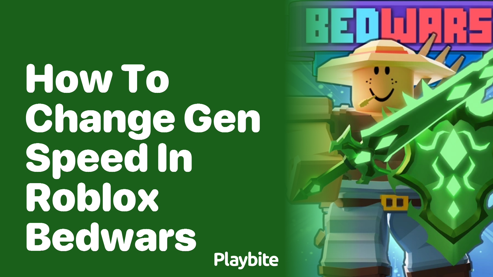 How to Change Gen Speed in Roblox Bedwars