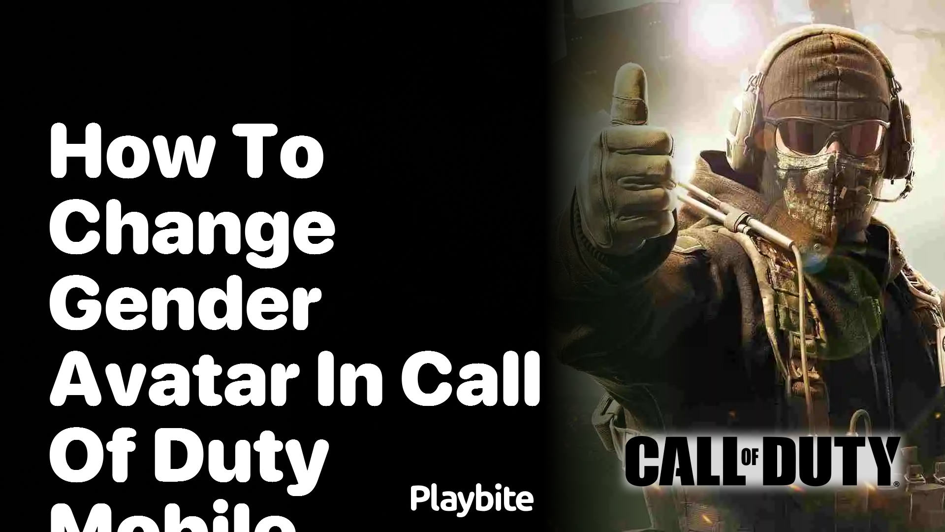 How to Change Your Avatar&#8217;s Gender in Call of Duty Mobile