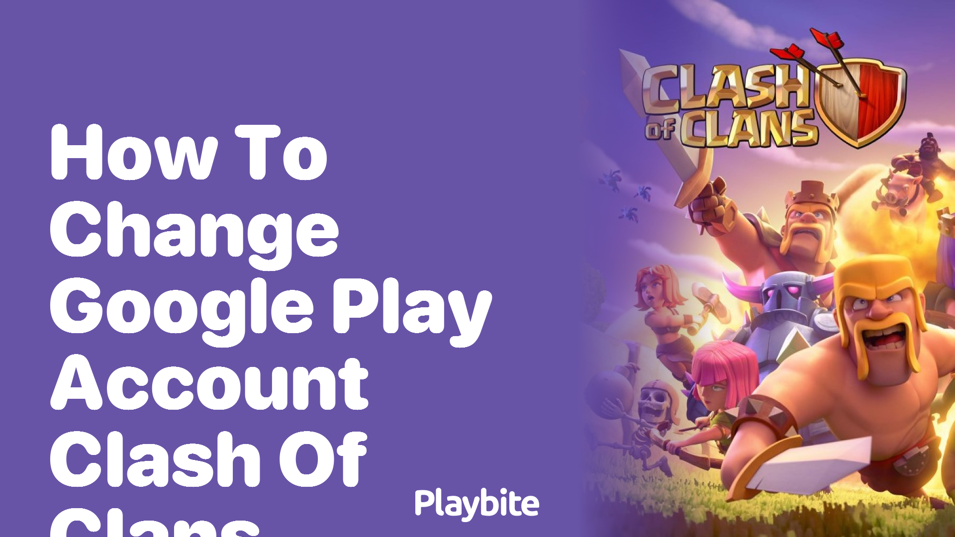 how to change google play account in clash of clans