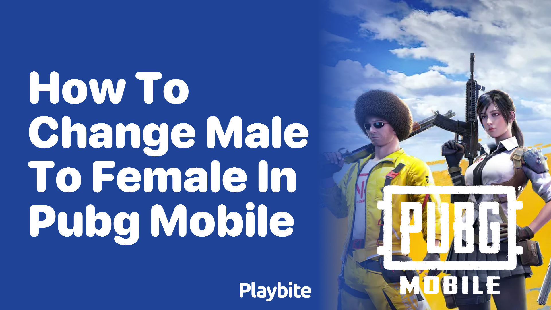 How to Change Male to Female in PUBG Mobile