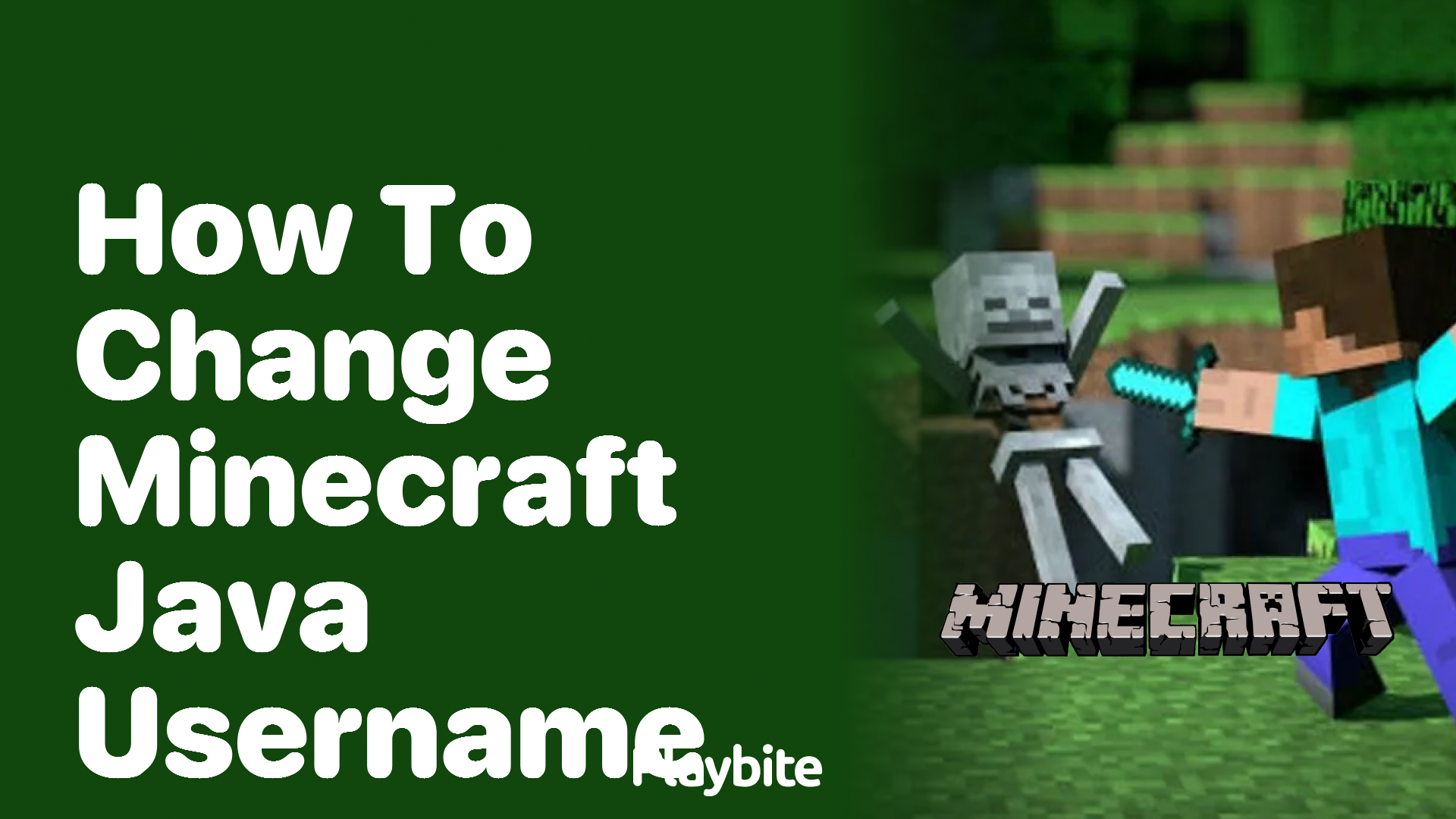 How to Change Your Minecraft Java Username