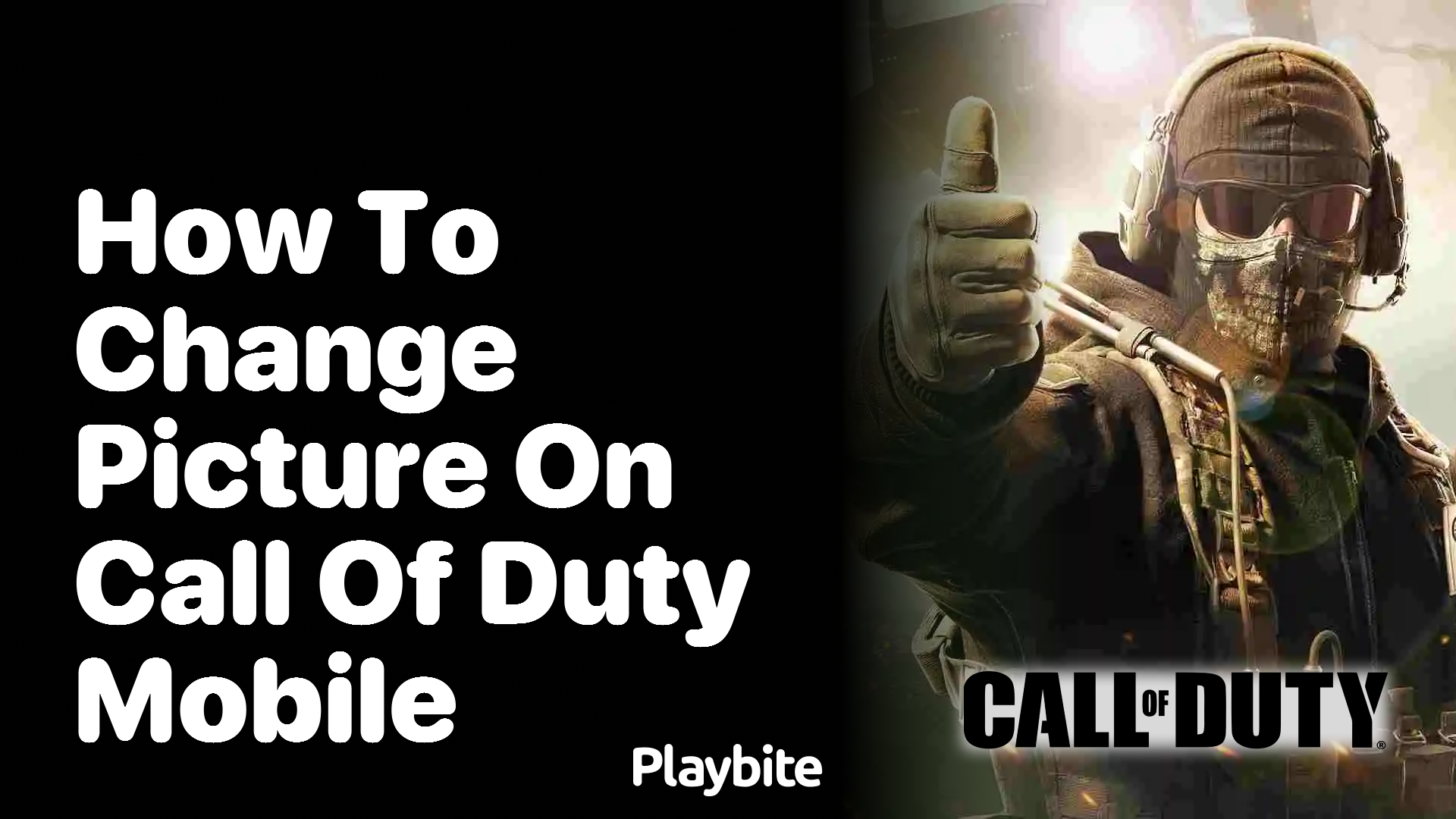 How to Change Your Picture on Call of Duty Mobile