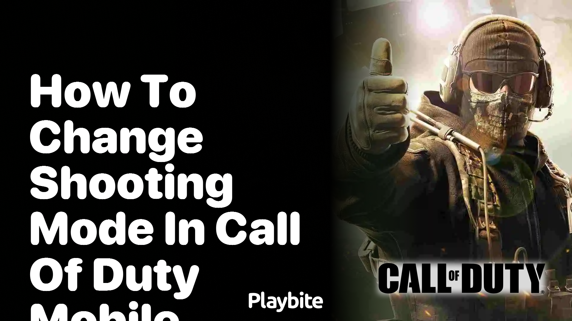 How to Change Shooting Mode in Call of Duty Mobile