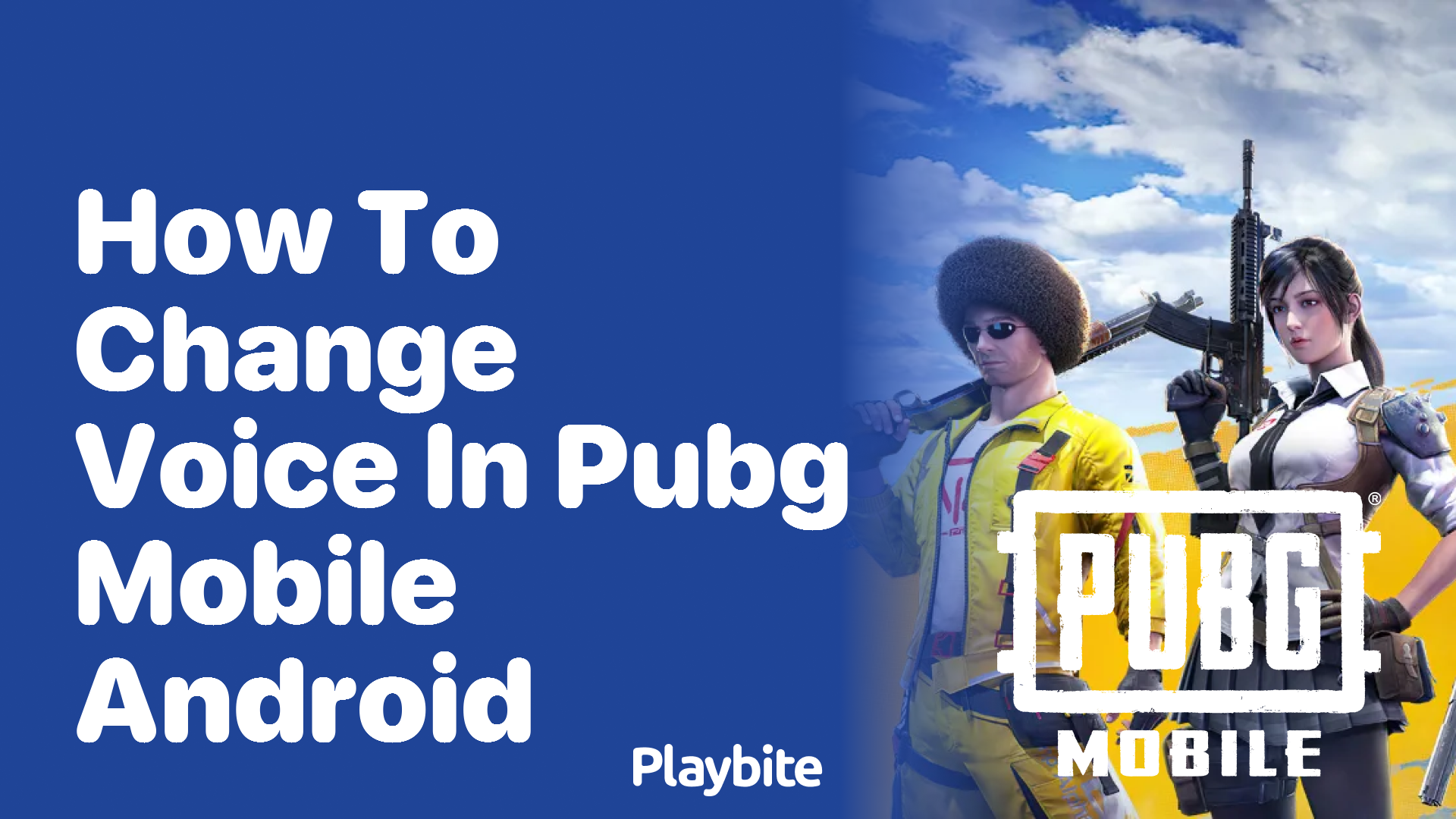 How to Change Voice in PUBG Mobile Android - Playbite