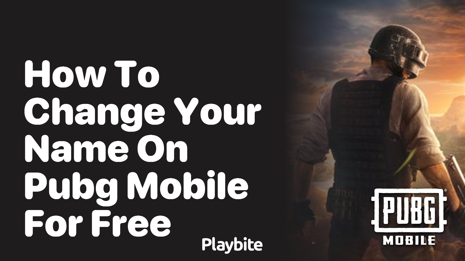 How to Change Your Name on PUBG Mobile for Free