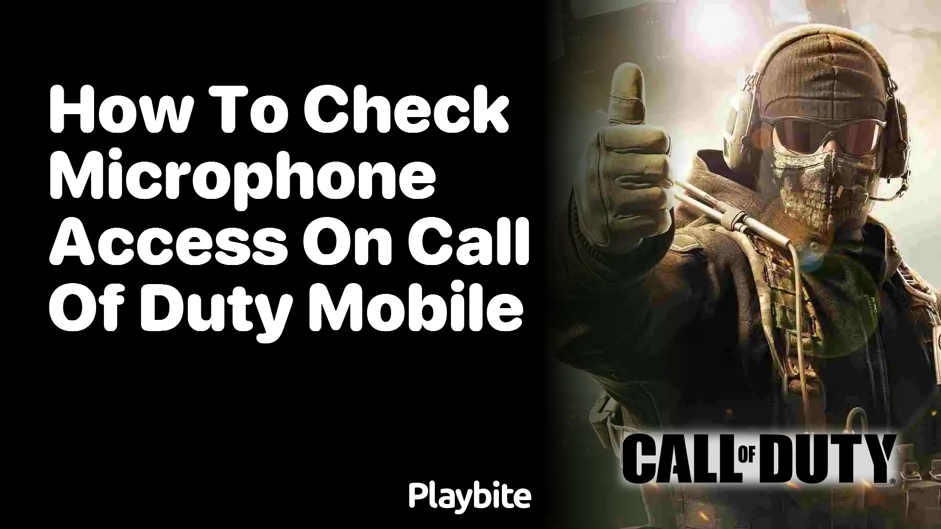 How to Check Microphone Access on Call of Duty Mobile