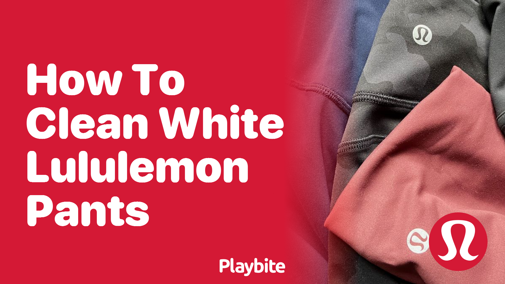 How to Clean White Lululemon Pants