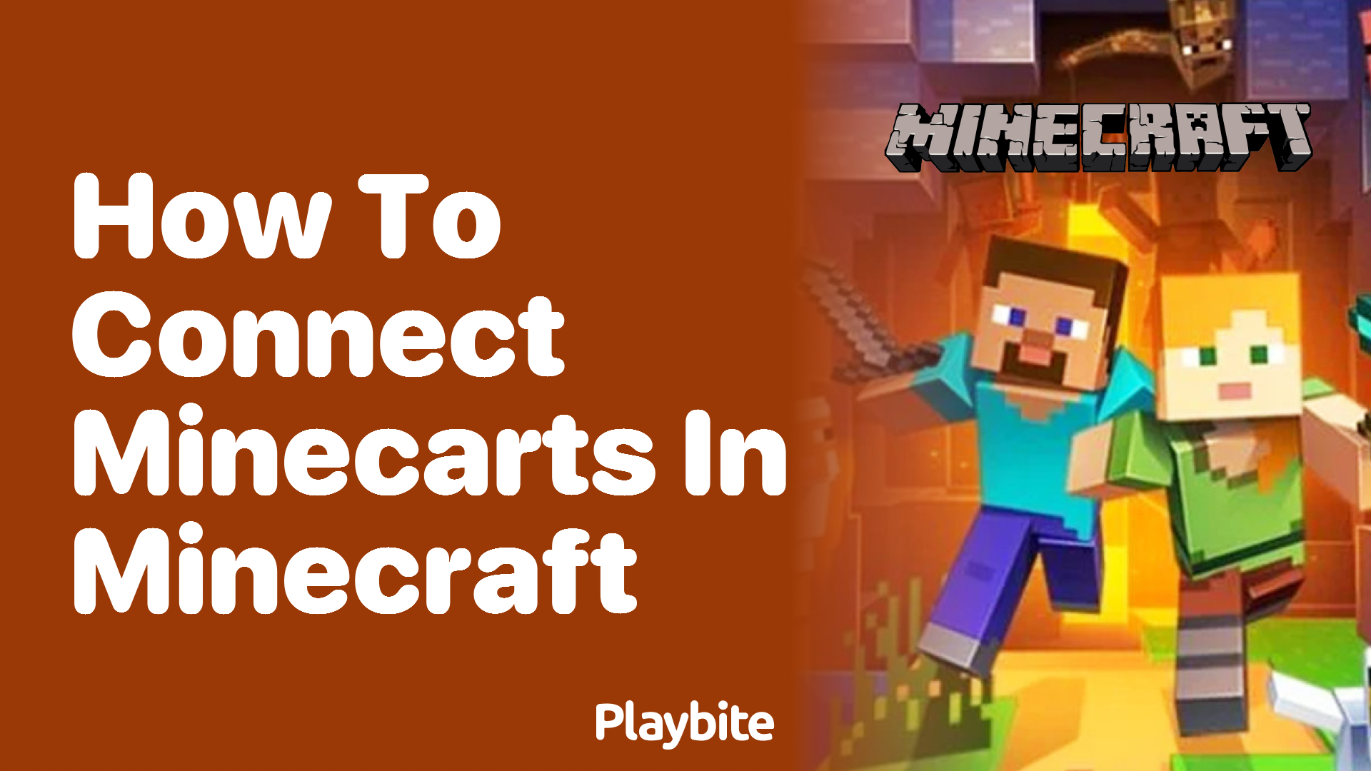 How to Connect Minecarts in Minecraft