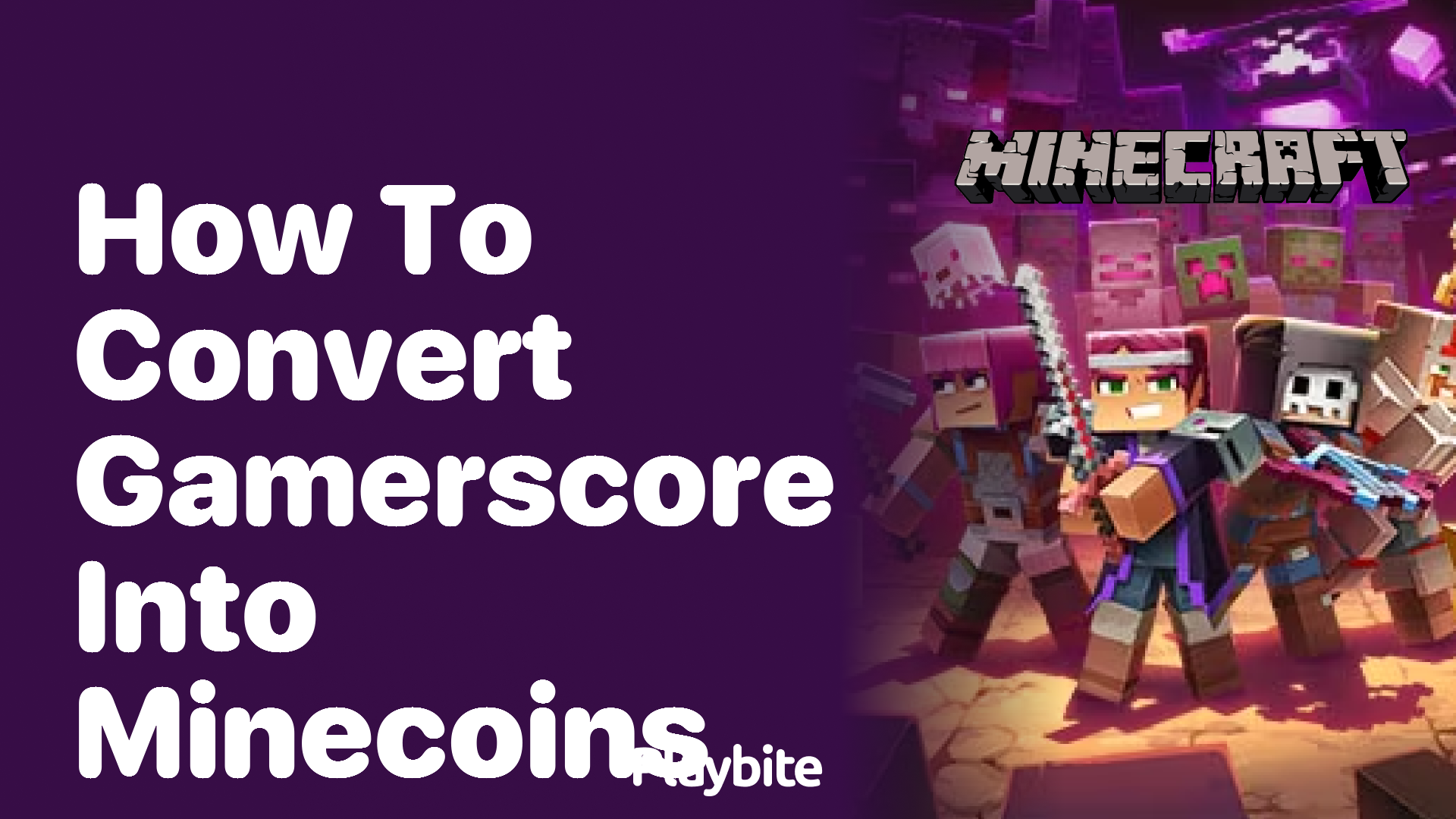 How to Convert Gamerscore into Minecoins?