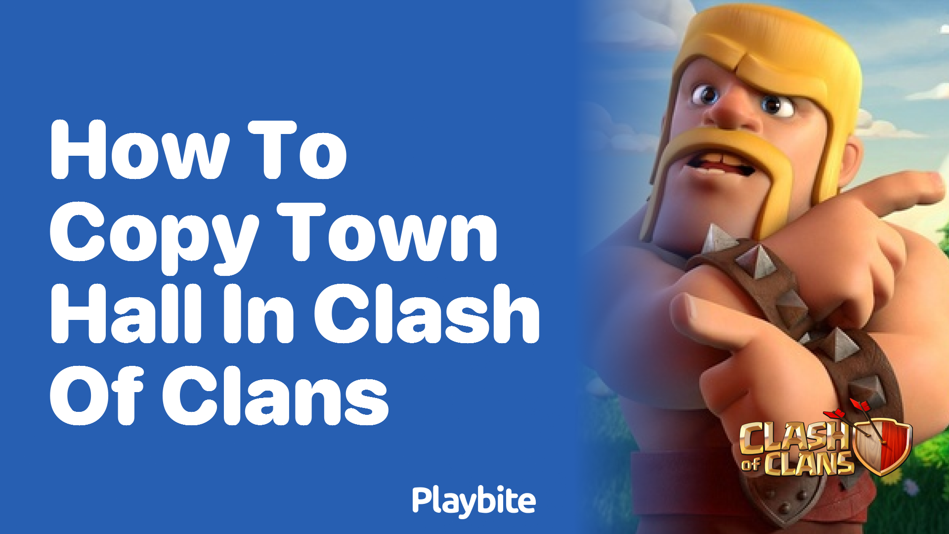 How to Copy Town Hall in Clash of Clans