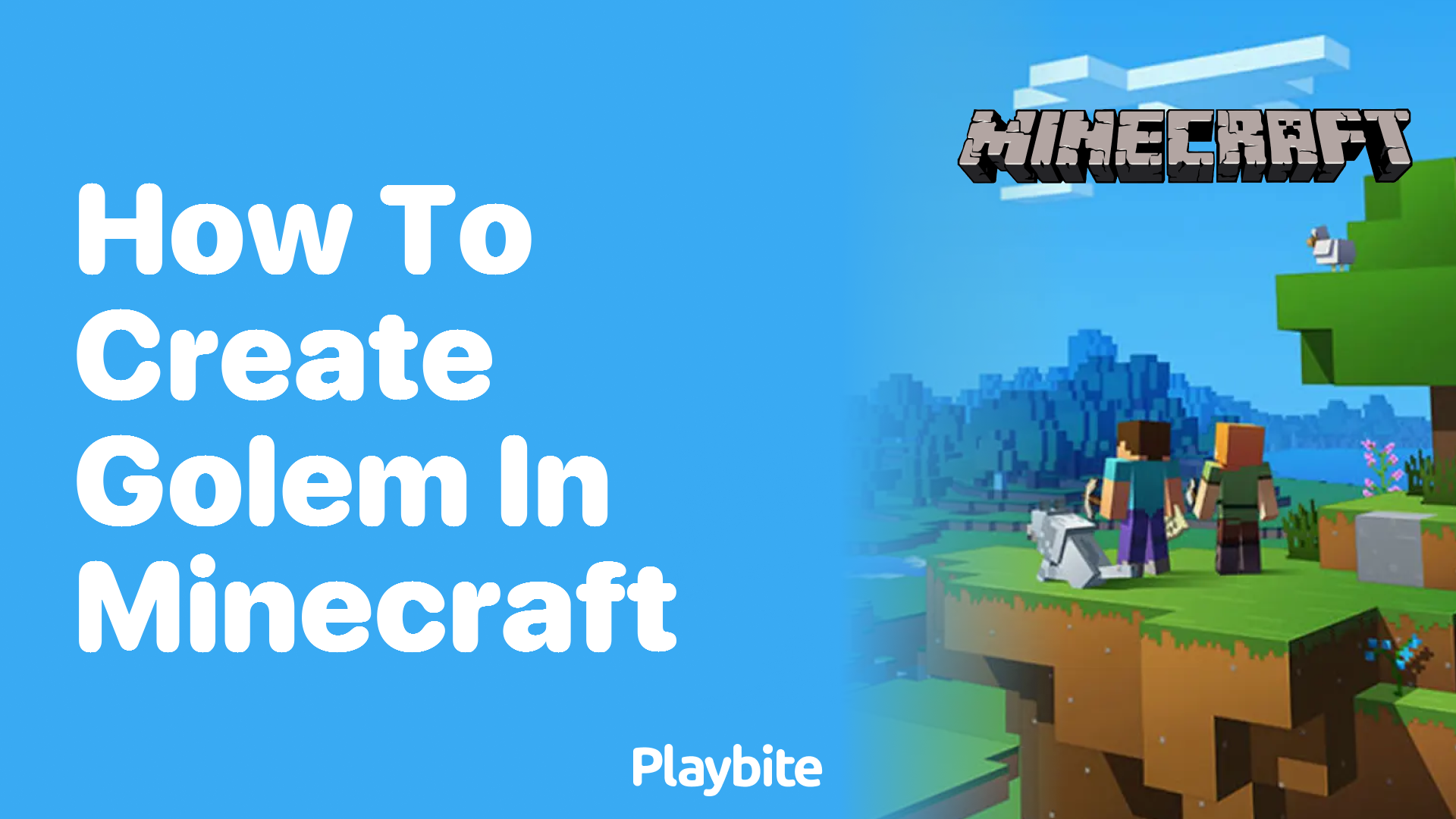 How to Create a Golem in Minecraft - Playbite