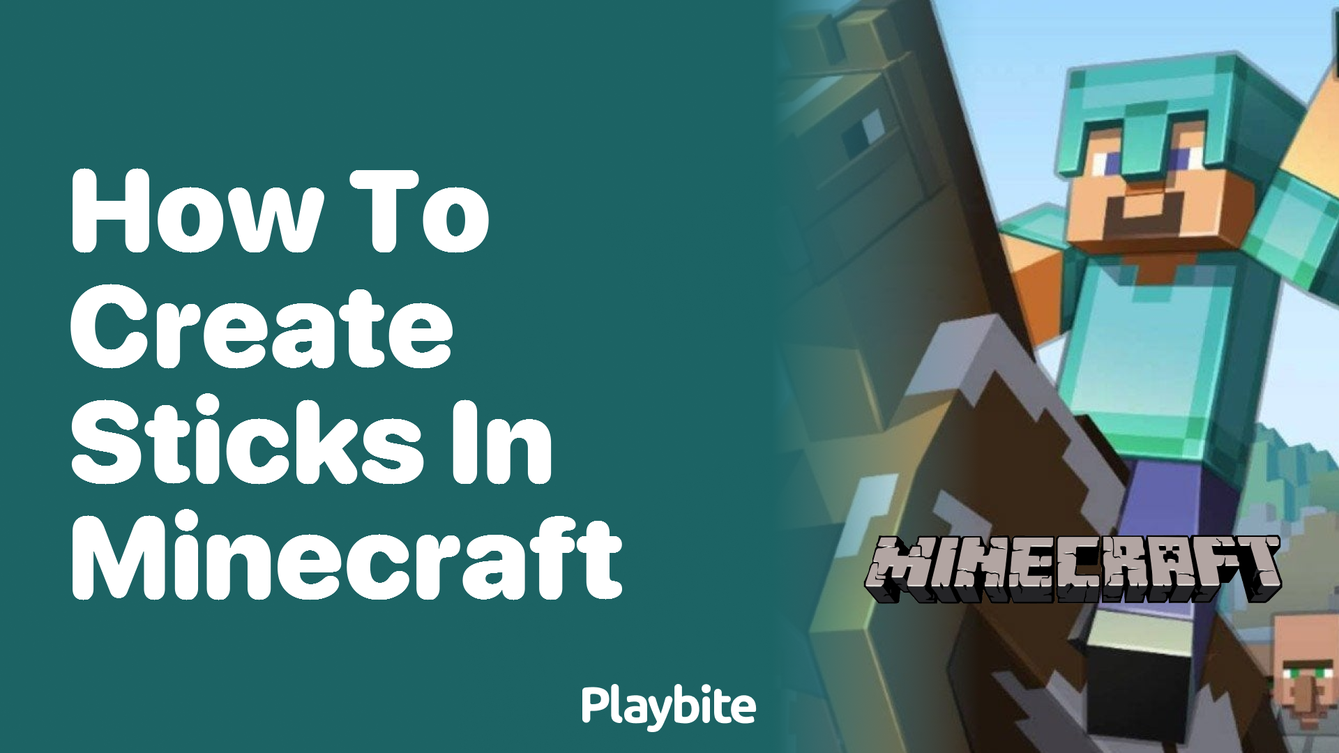 How To Create Sticks In Minecraft Playbite 8233