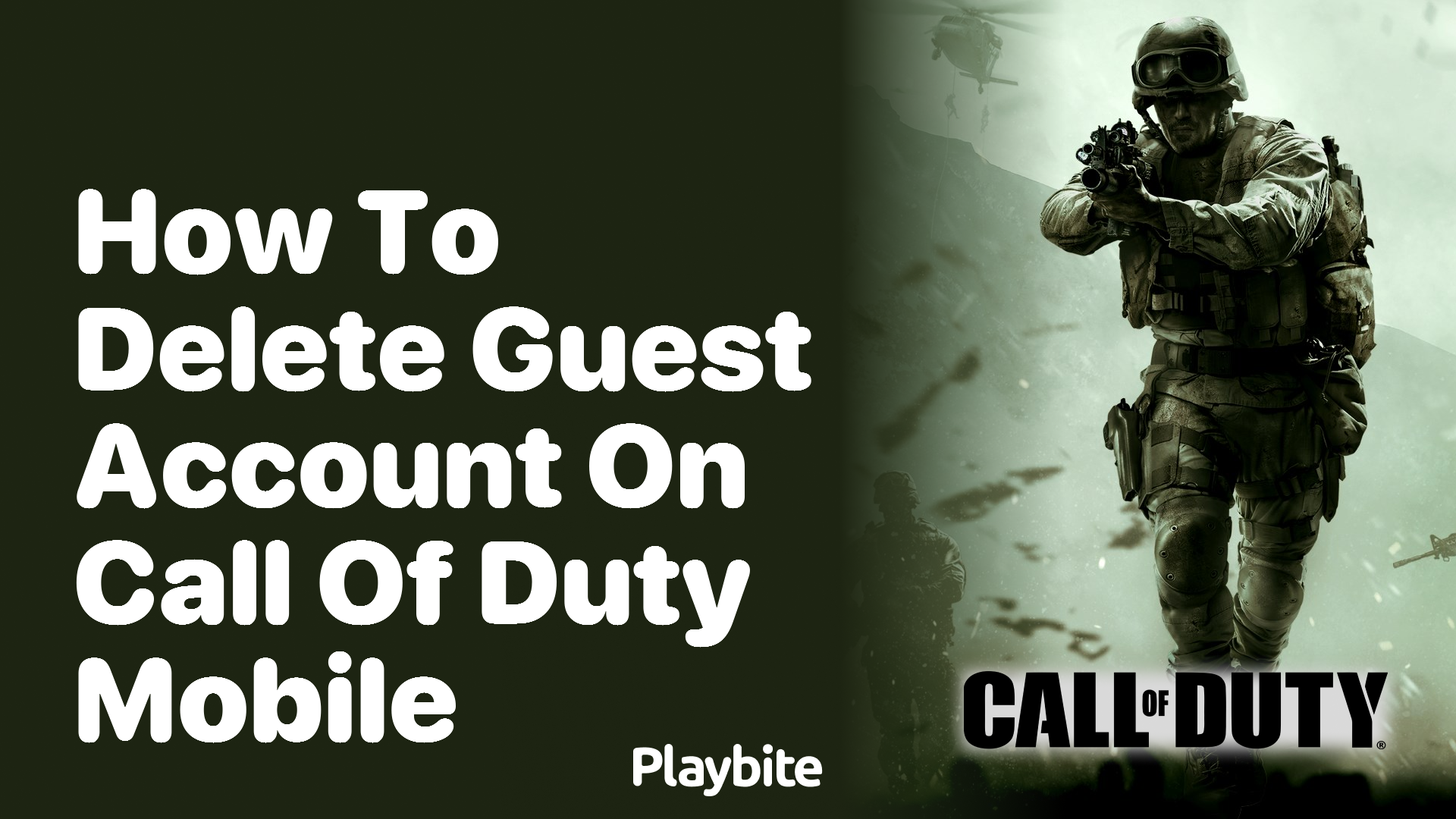 How to Delete Guest Account on Call of Duty Mobile