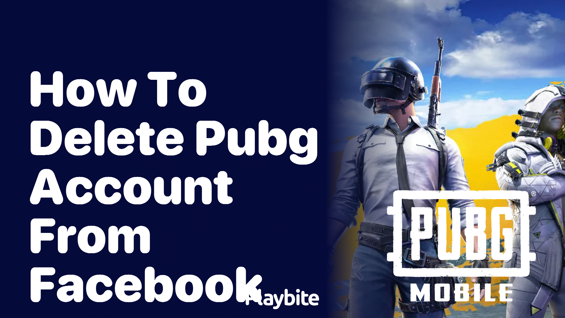 How to Delete Your PUBG Account from Facebook?