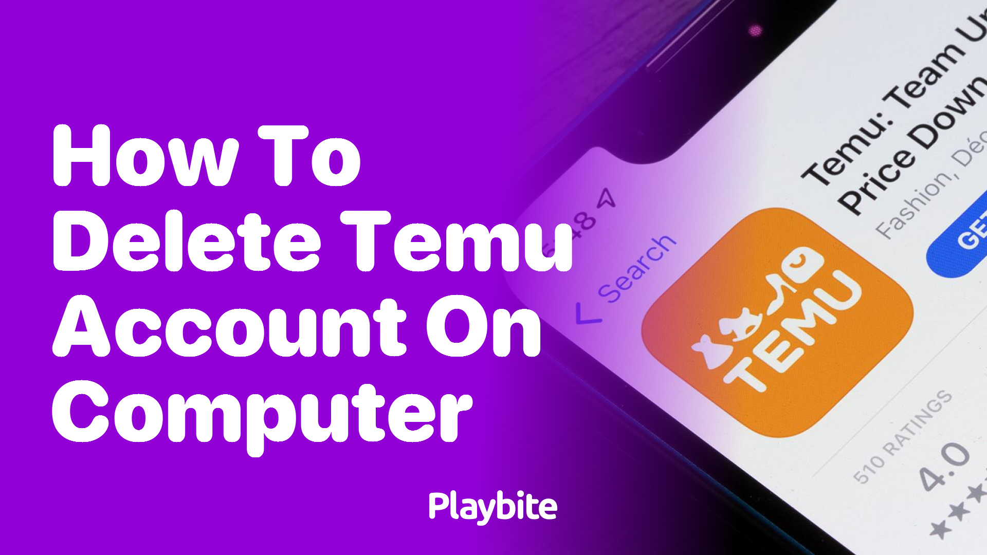 How to Delete Your Temu Account on a Computer