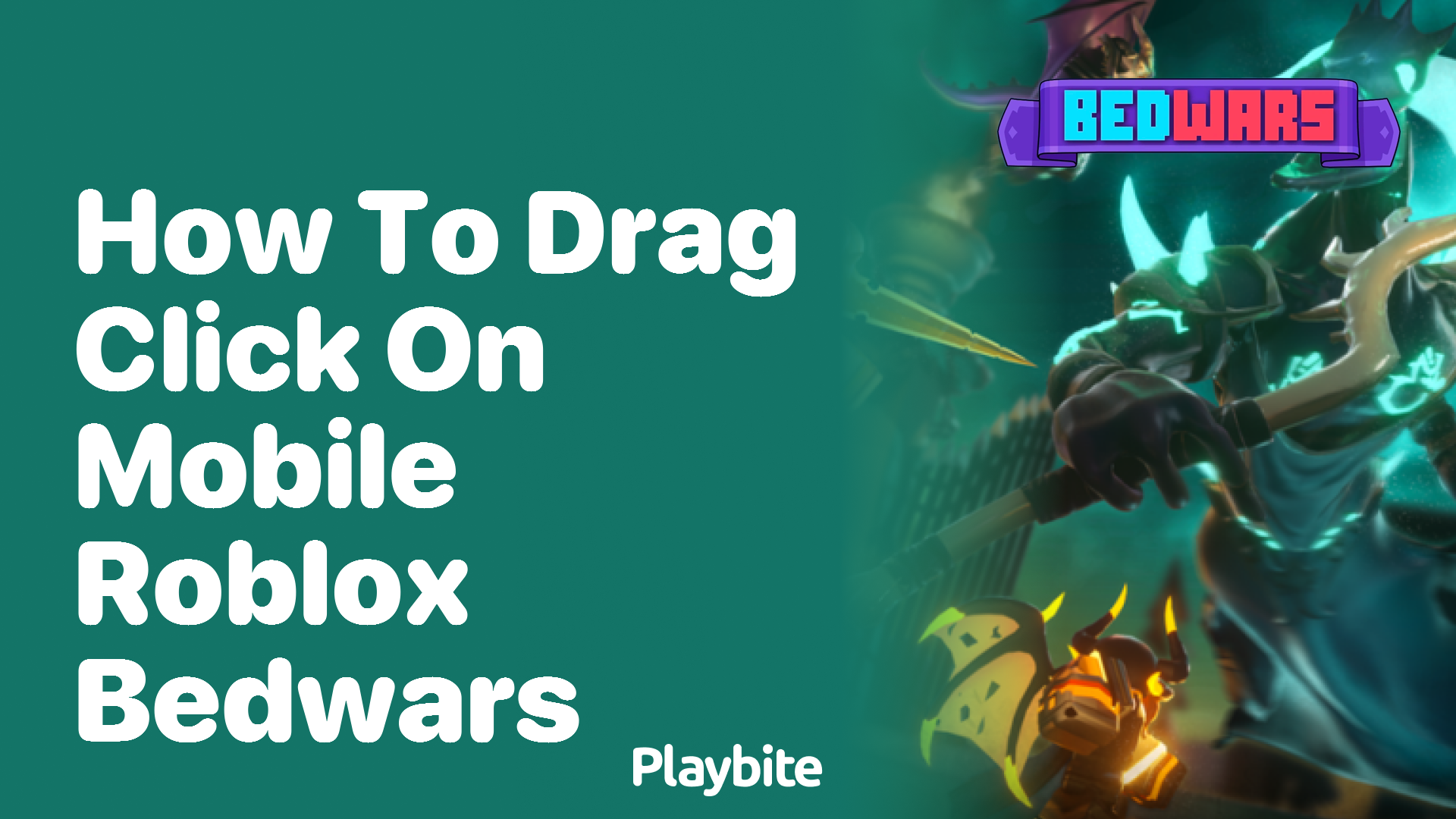 How to Drag Click on Mobile for Roblox Bedwars