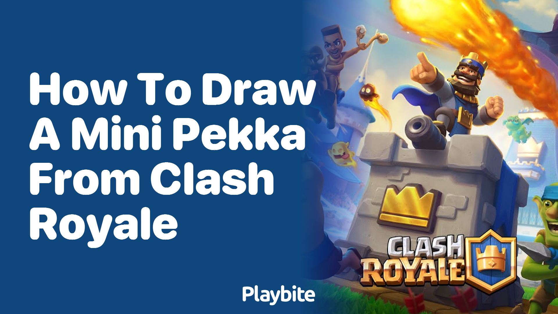 How to Draw a Mini Pekka from Clash Royale