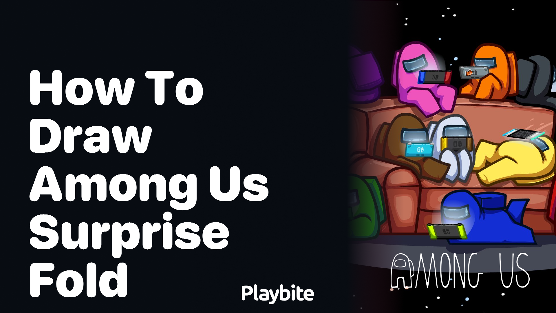 How to Draw an Among Us Surprise Fold