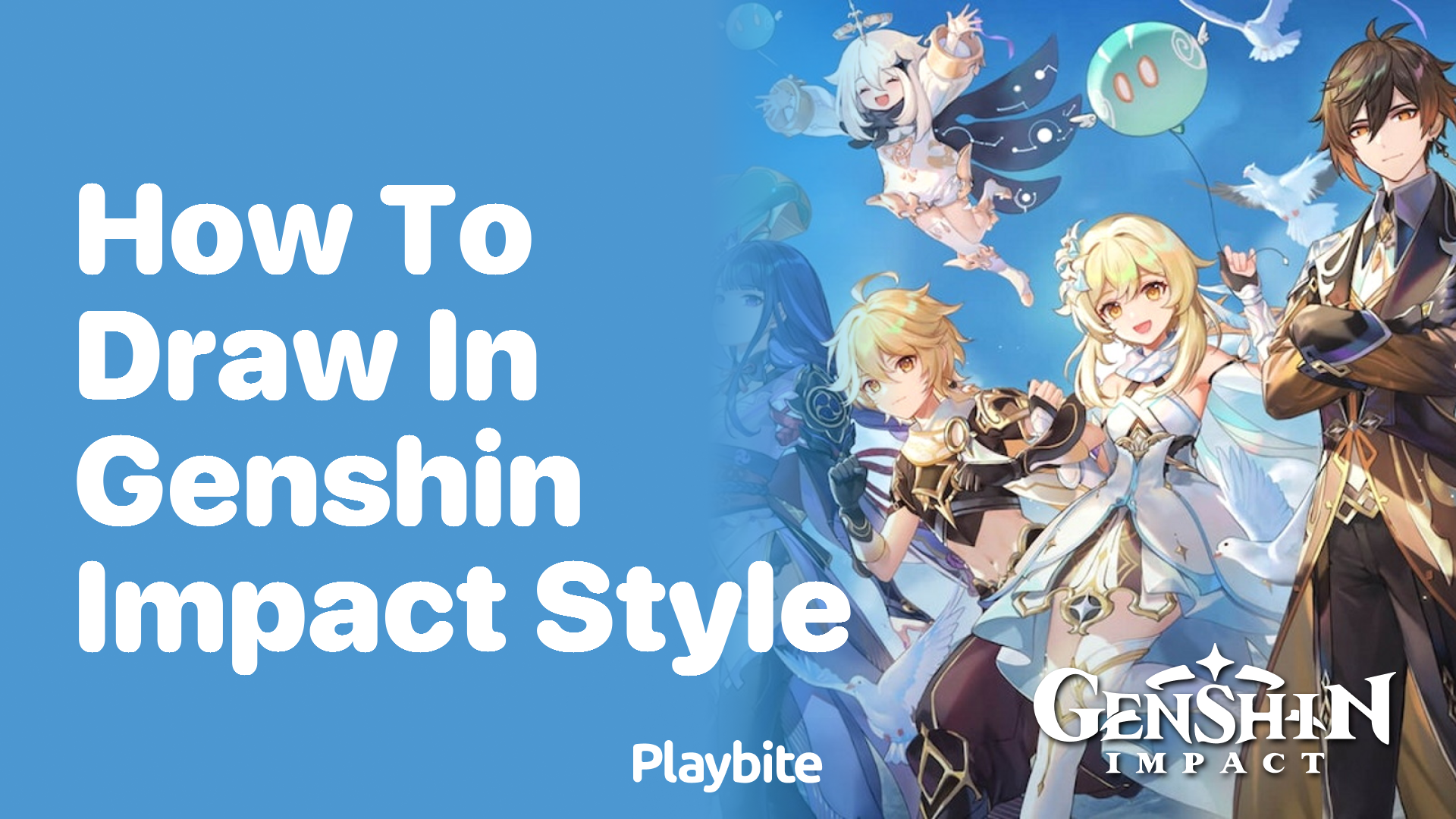 How to Draw in Genshin Impact Style