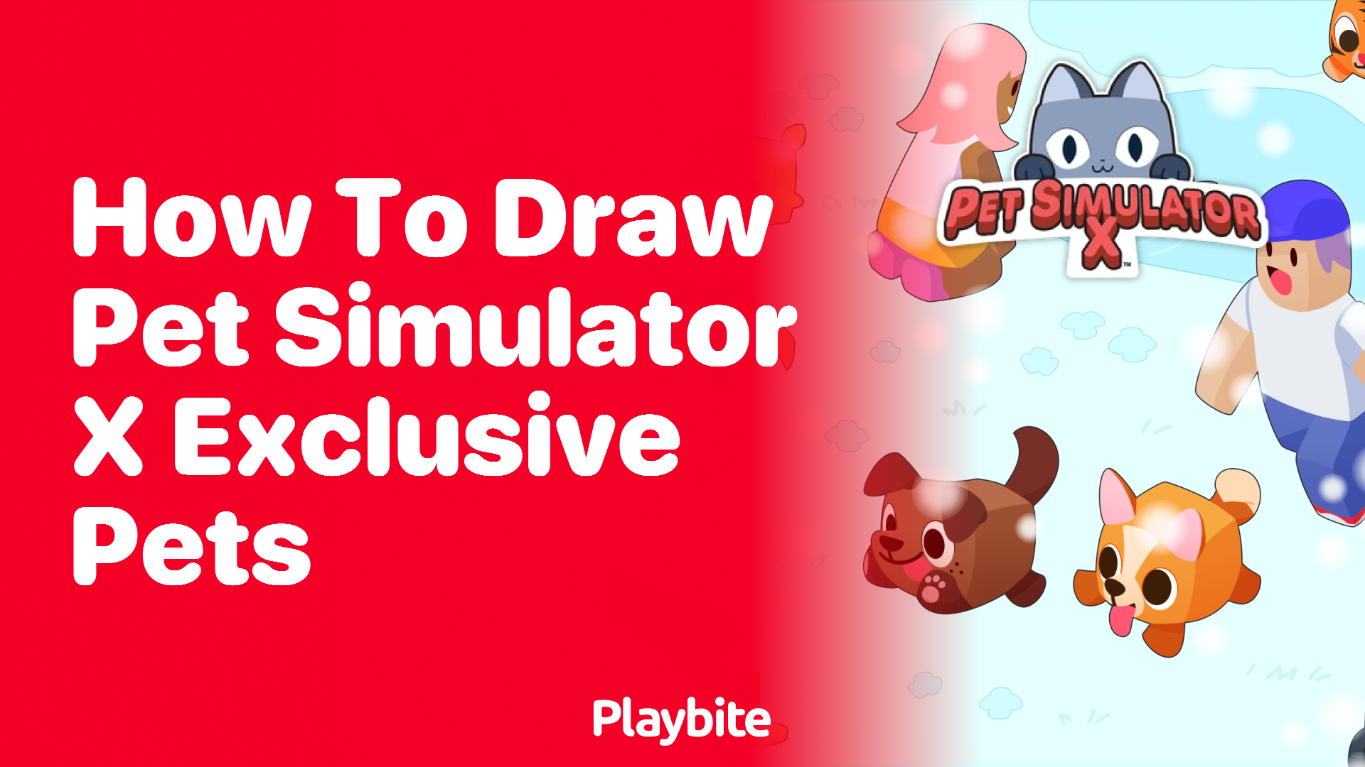 How to Draw Pet Simulator X Exclusive Pets