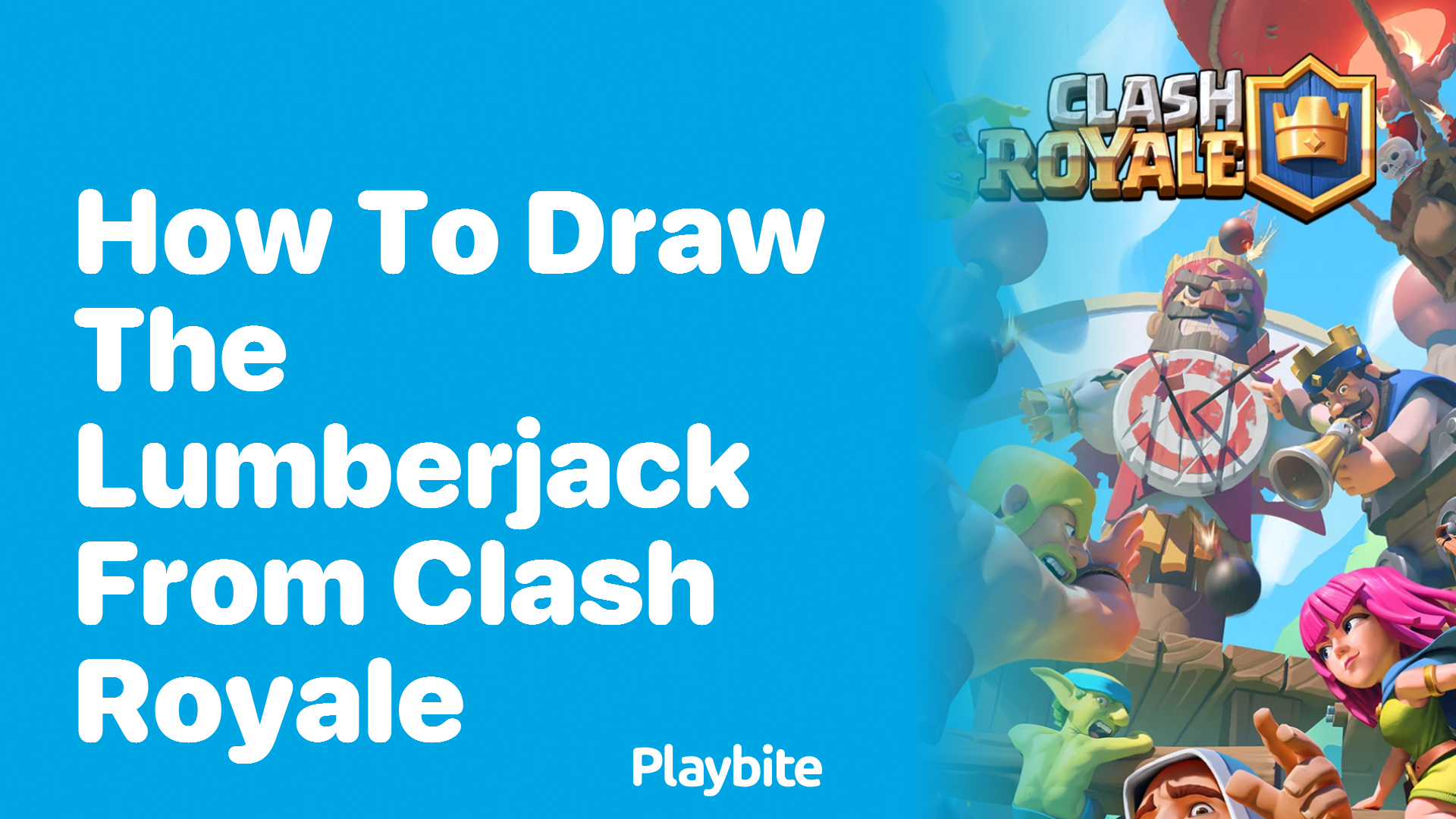 How to Draw the Lumberjack from Clash Royale