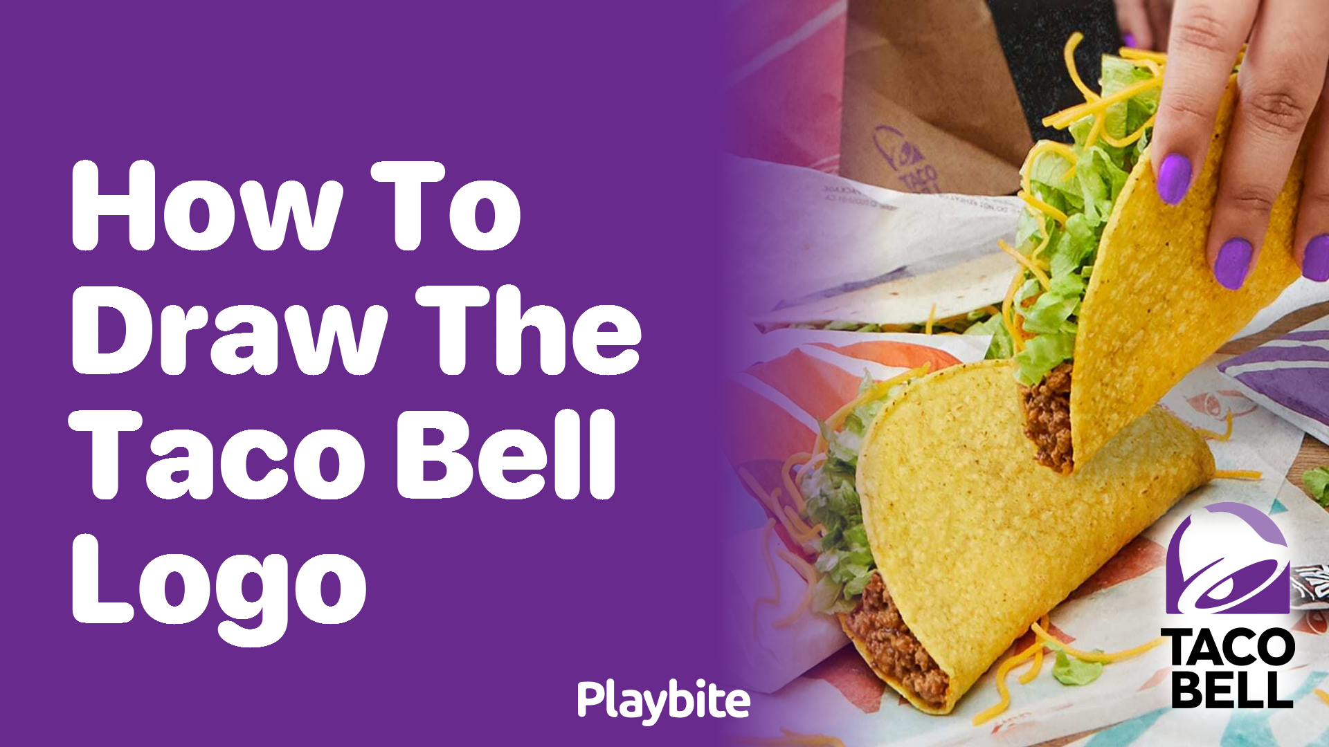 How to Draw the Taco Bell Logo?