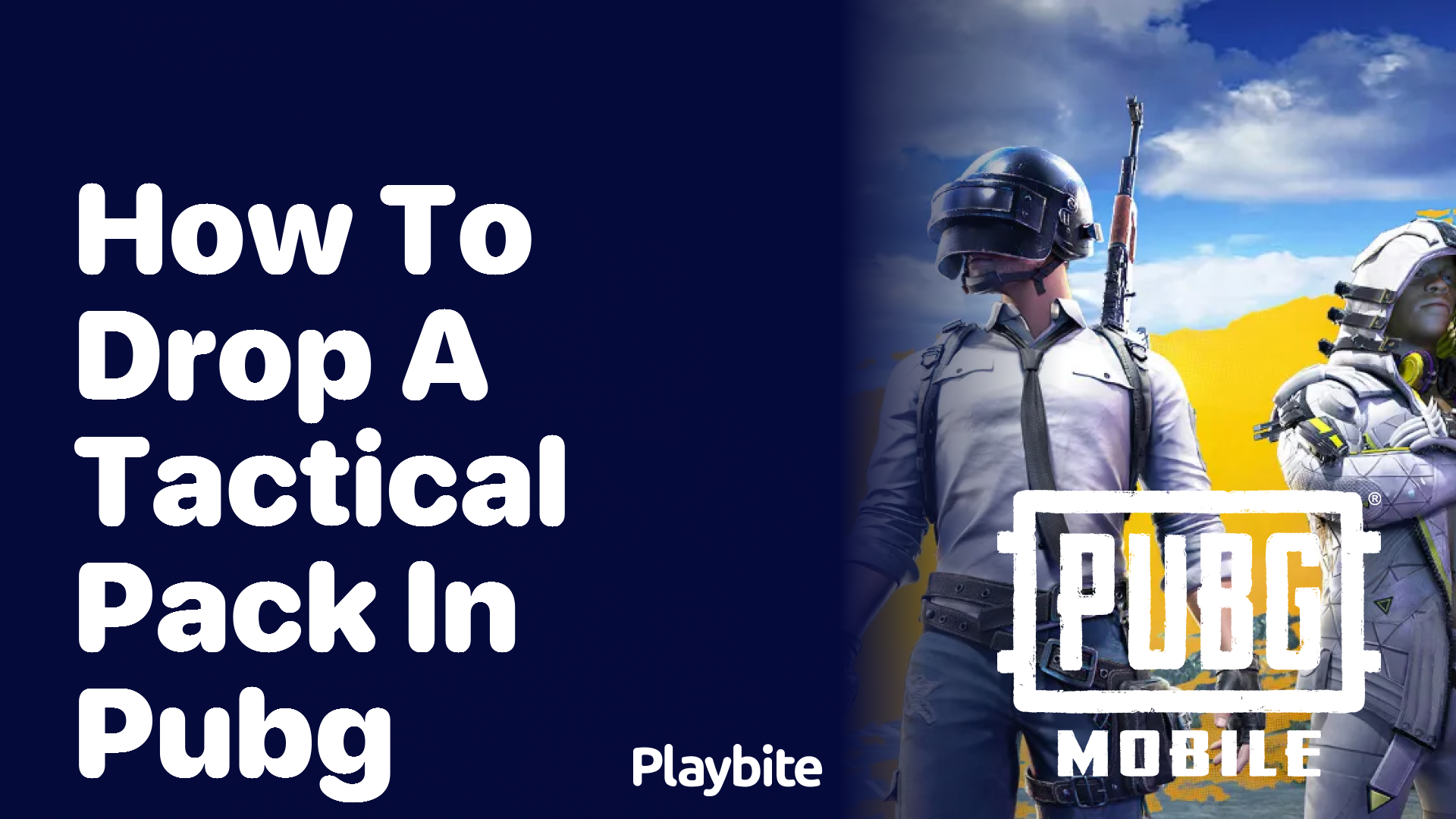 How to Drop a Tactical Pack in PUBG Mobile