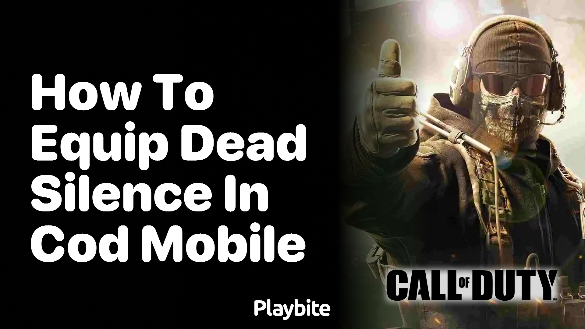 How to Equip Dead Silence in COD Mobile - Playbite