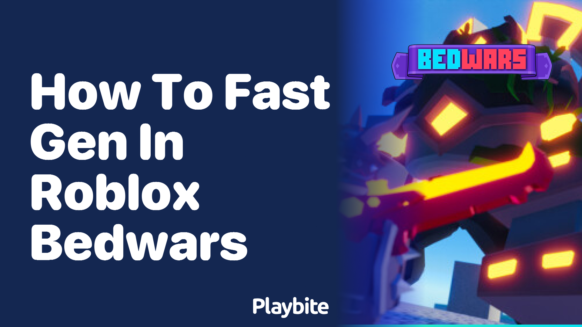 How to Fast Gen in Roblox Bedwars