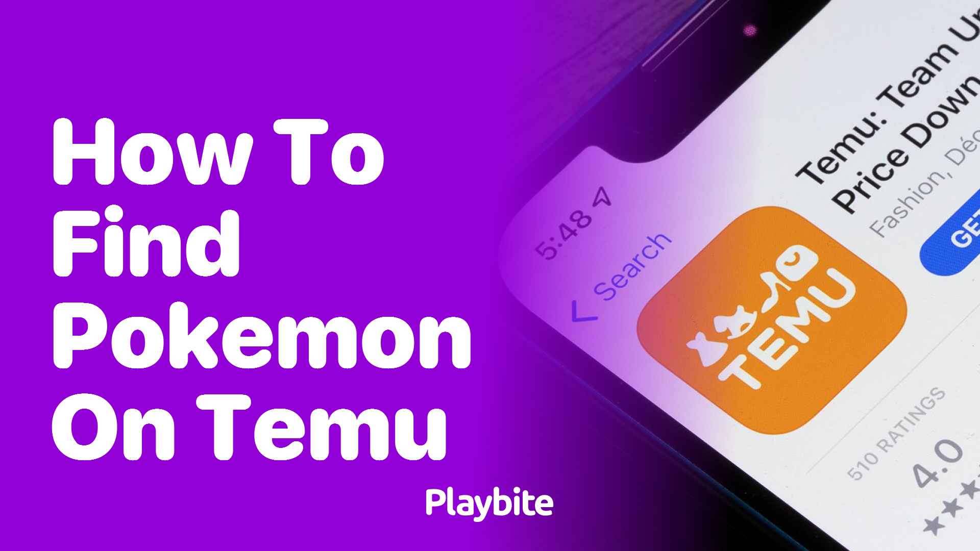 How to Find Pokémon on Temu