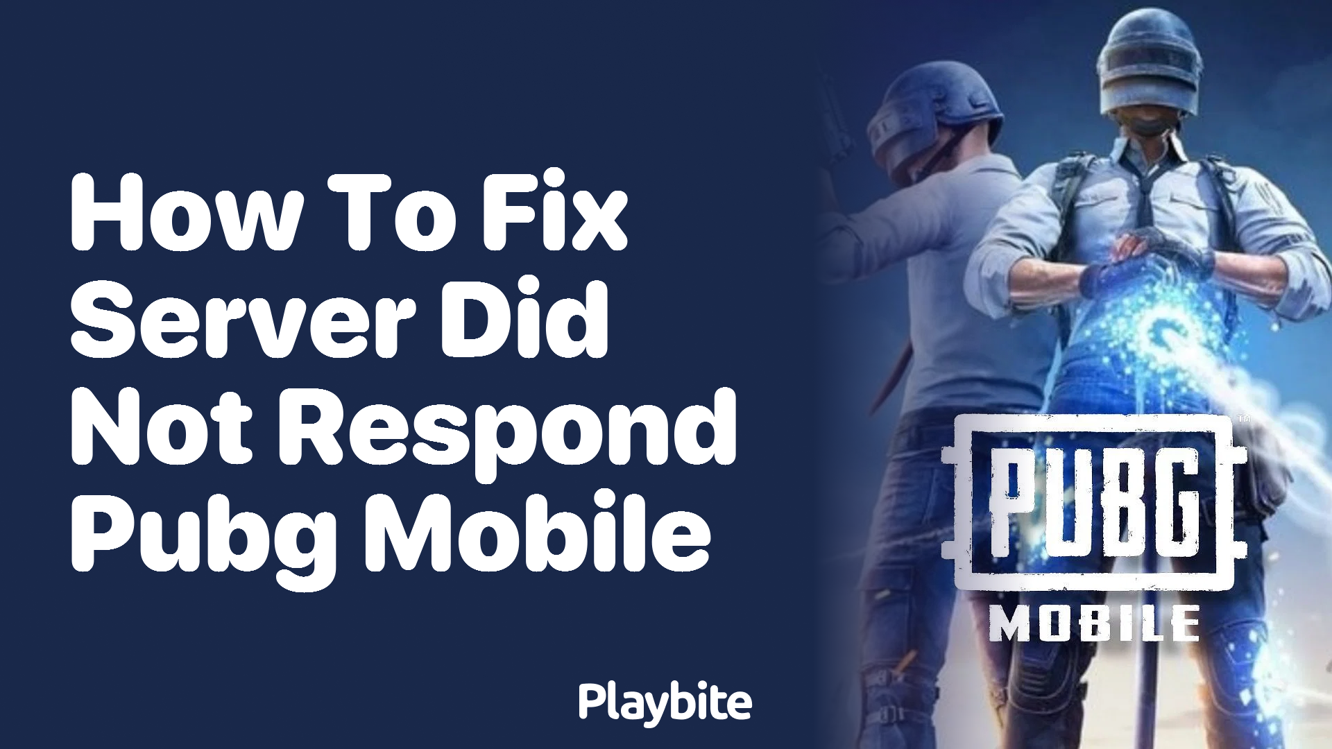 How to Fix Server Did Not Respond in PUBG Mobile