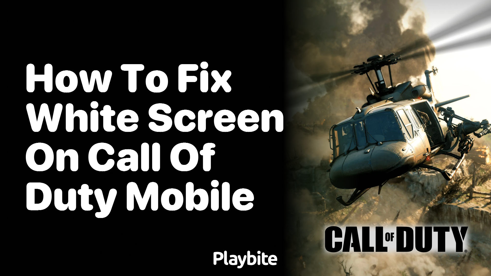 How to Fix White Screen on Call of Duty Mobile