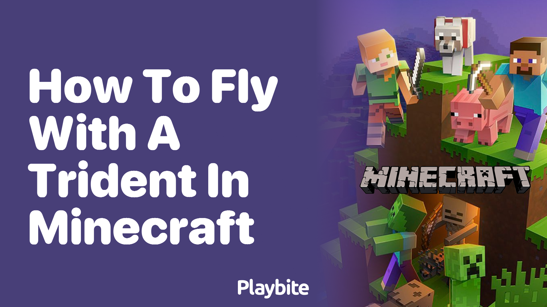 How to Fly with a Trident in Minecraft