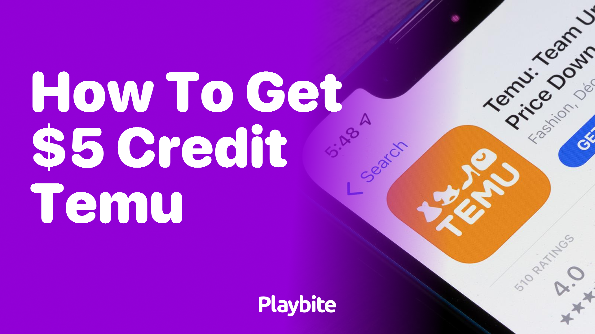 How to Get a $5 Credit on Temu