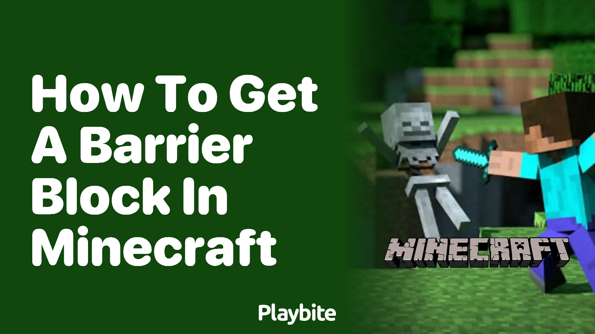 How to Get a Barrier Block in Minecraft