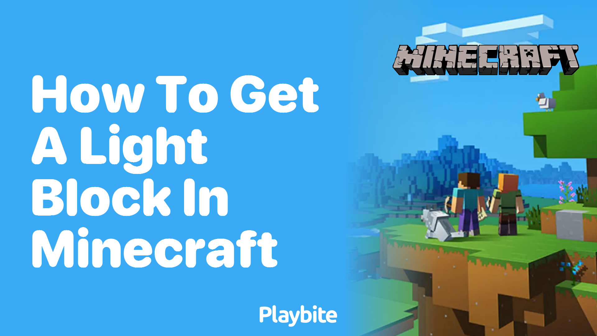 How to Get a Light Block in Minecraft