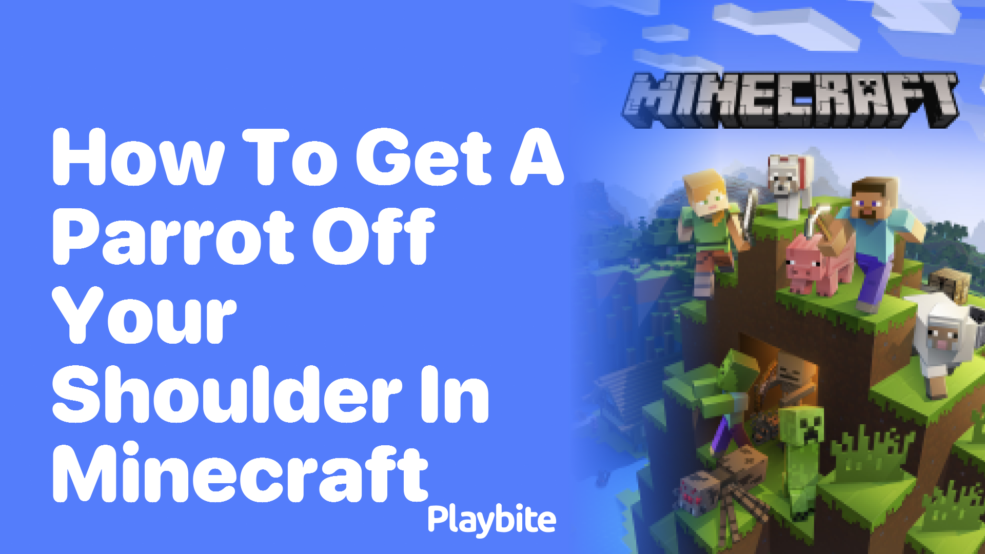 How To Get A Parrot Off Your Shoulder In Minecraft Playbite