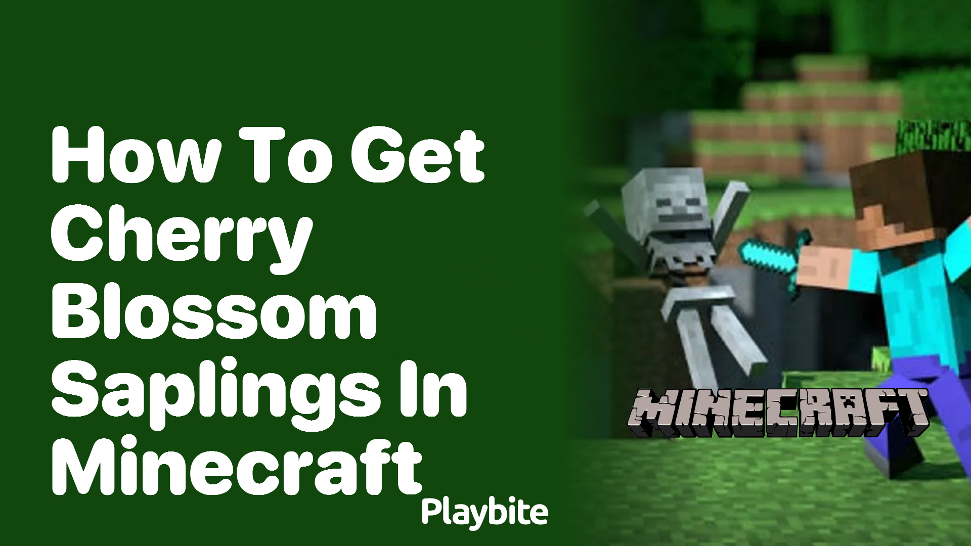 How to Get Cherry Blossom Saplings in Minecraft