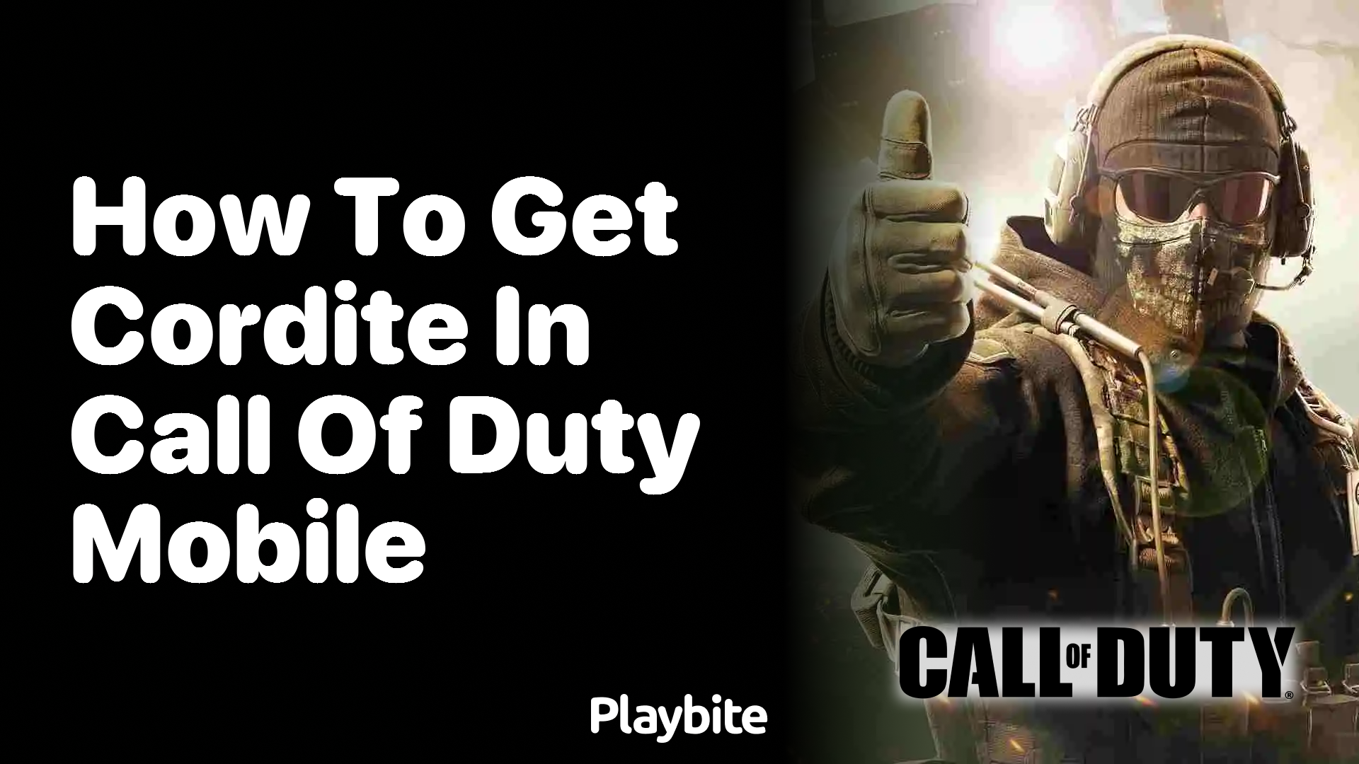 How to Get Cordite in Call of Duty Mobile