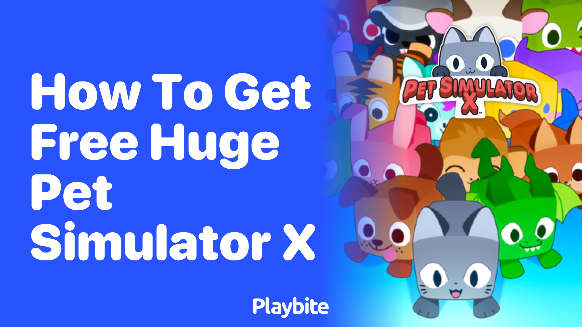 How to Get Free Huge Pets in Pet Simulator X