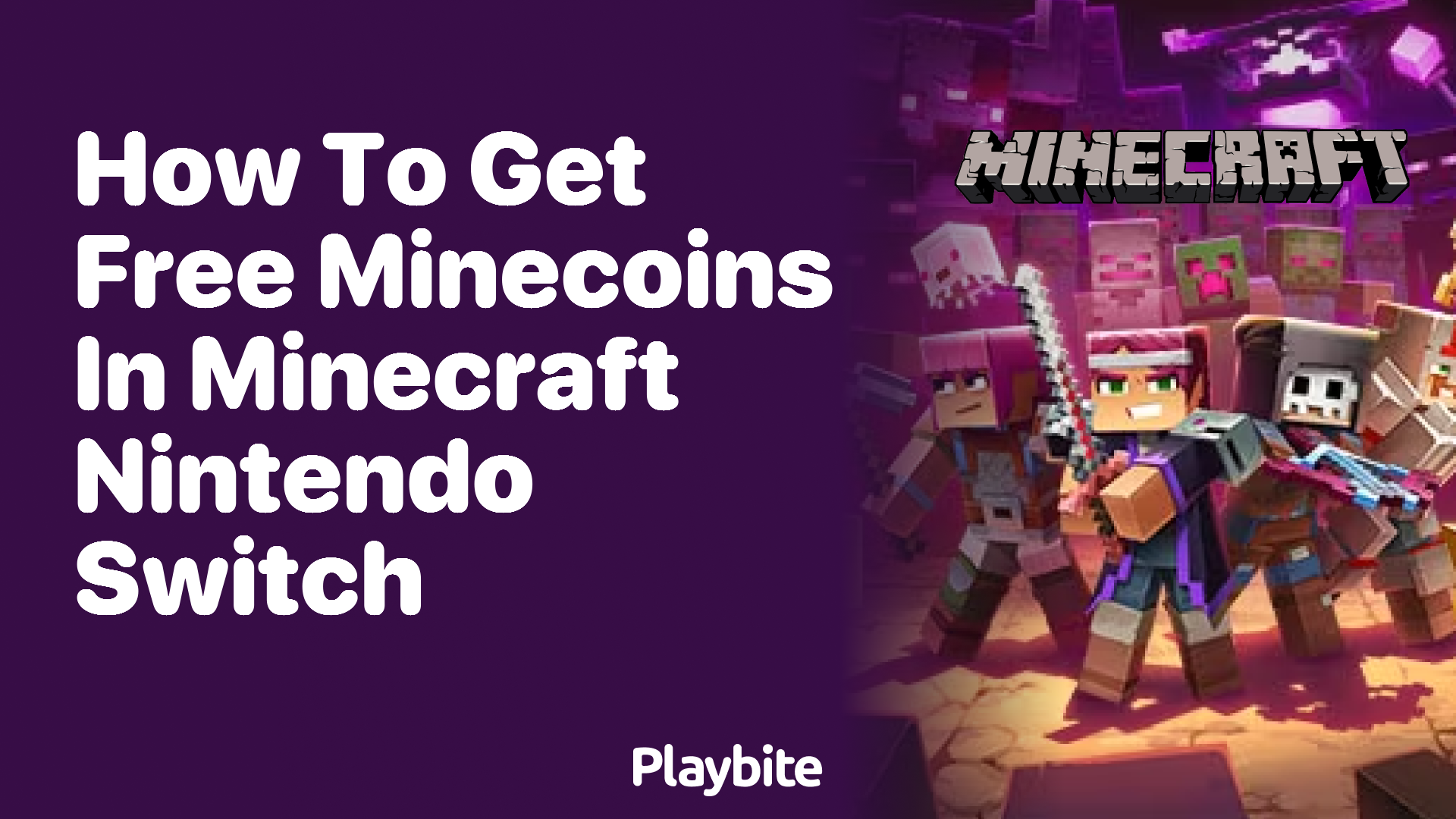 Minecraft for best sale switch free