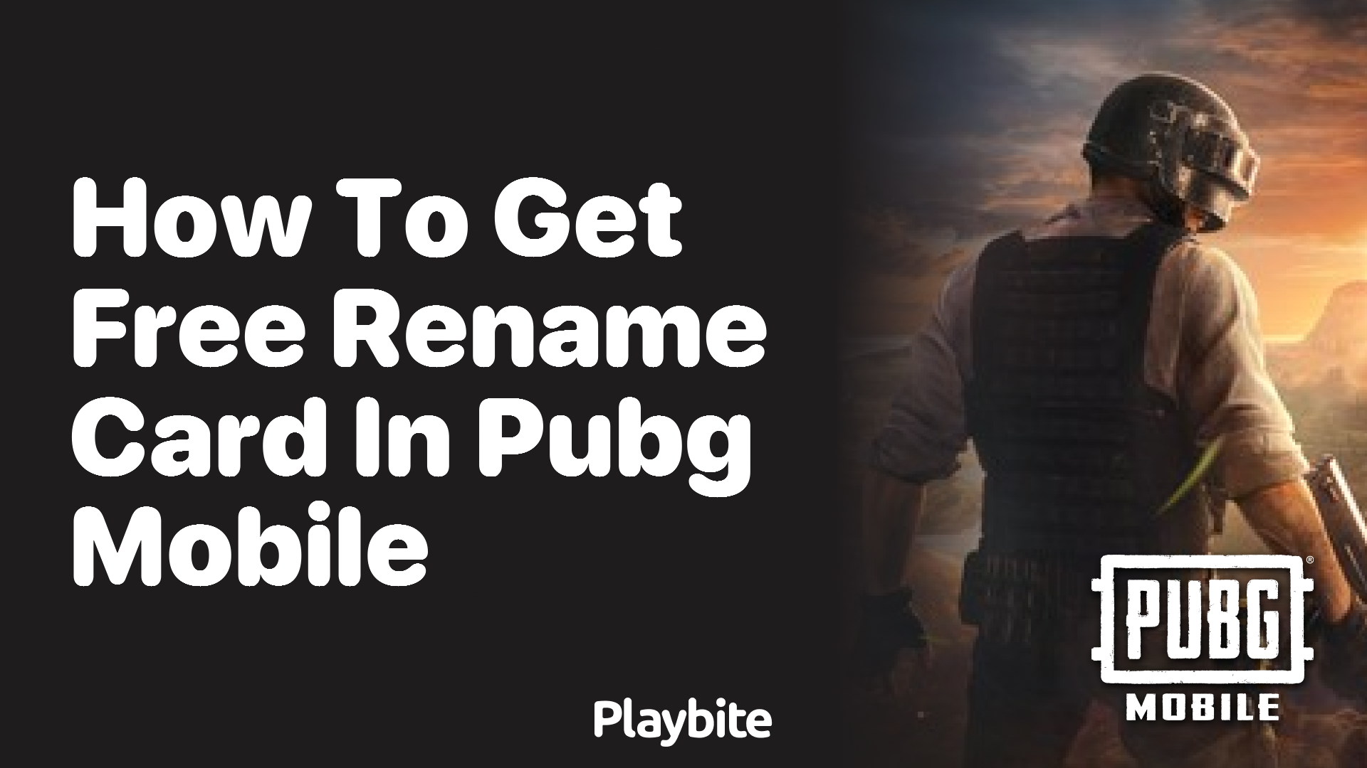 How to Get Free Rename Card in PUBG Mobile