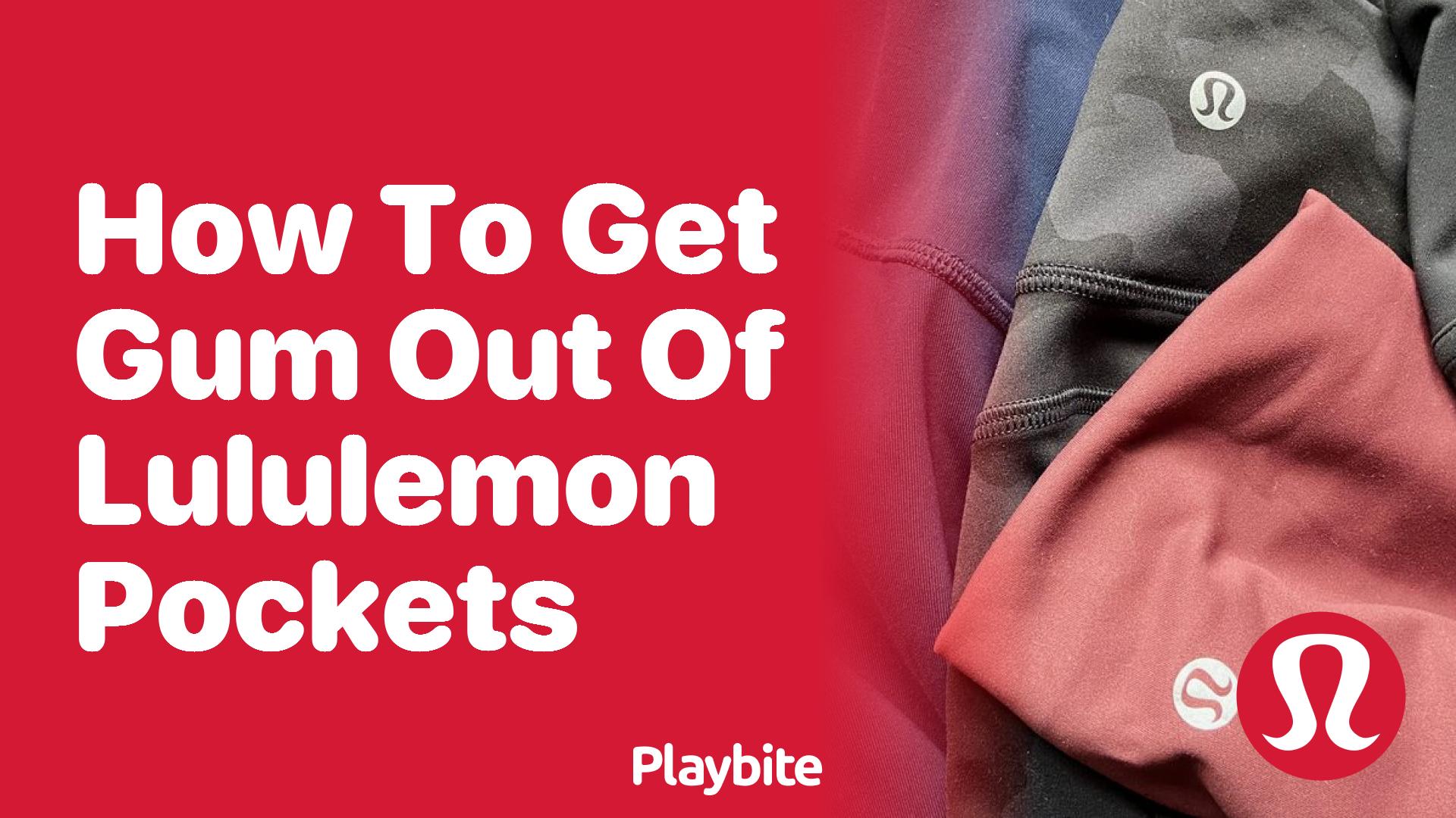 How to Get Gum Out of Lululemon Pockets