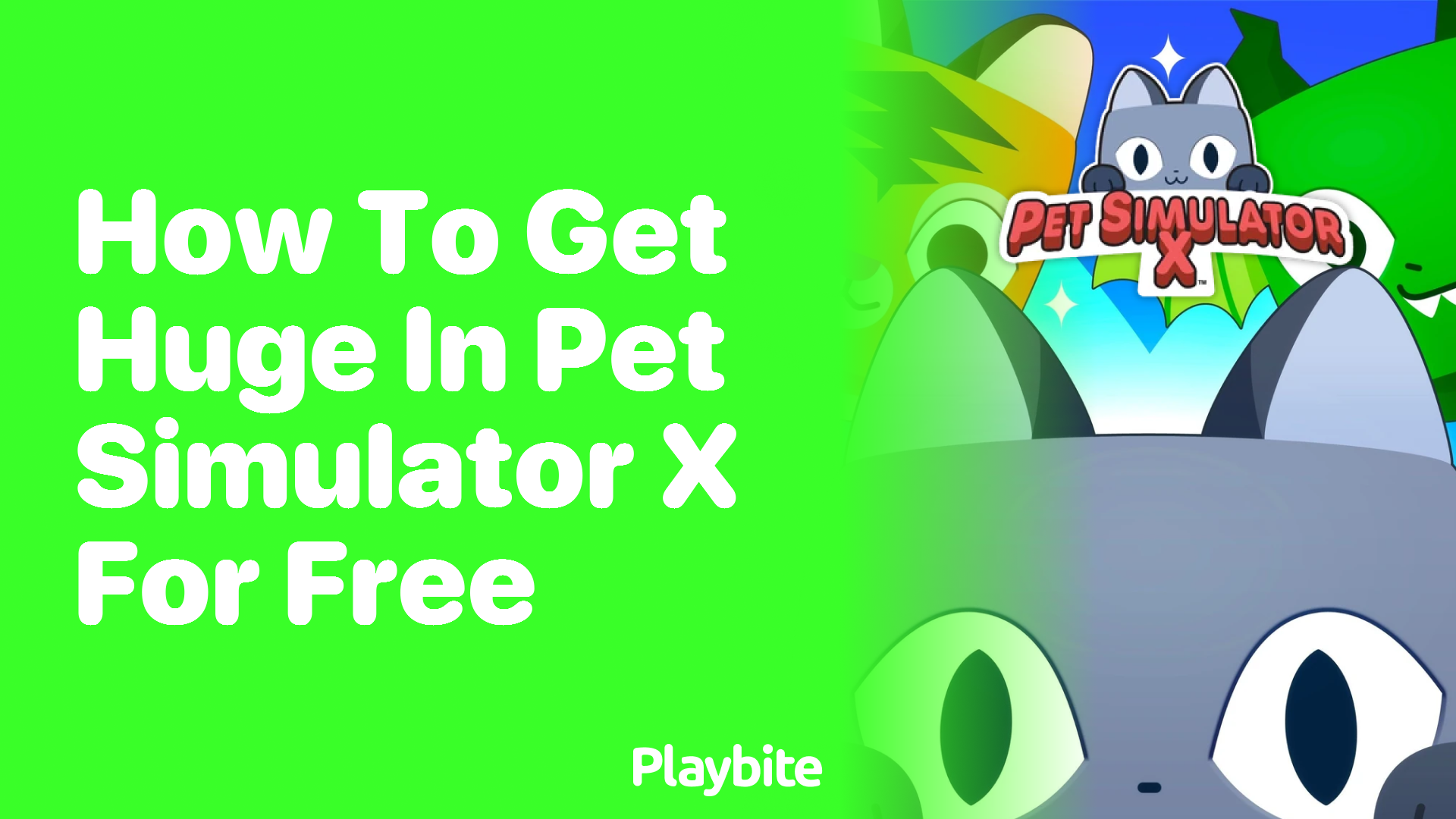 How to Get Huge in Pet Simulator X for Free