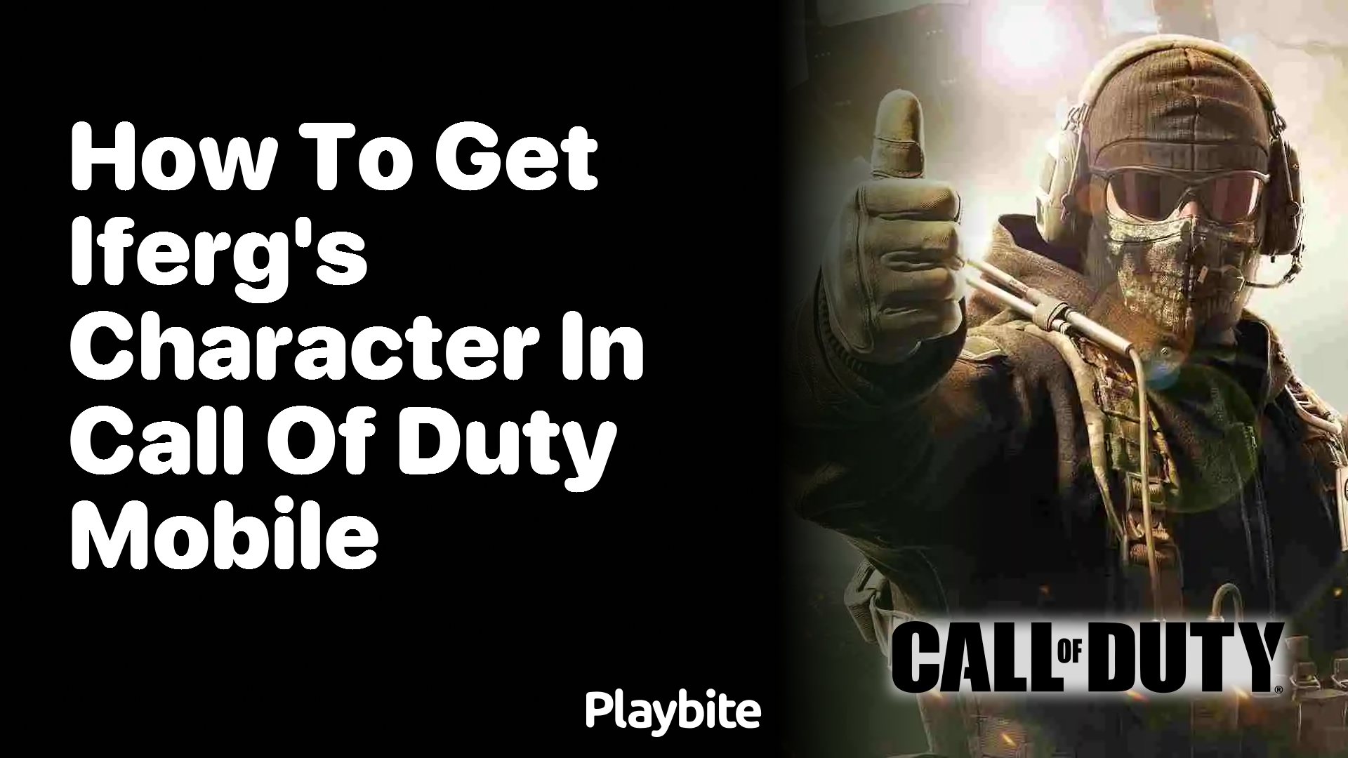 How to Get iFerg&#8217;s Character in Call of Duty Mobile